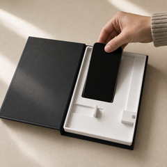 Book Decoy — matte black hardcover that hides a phone